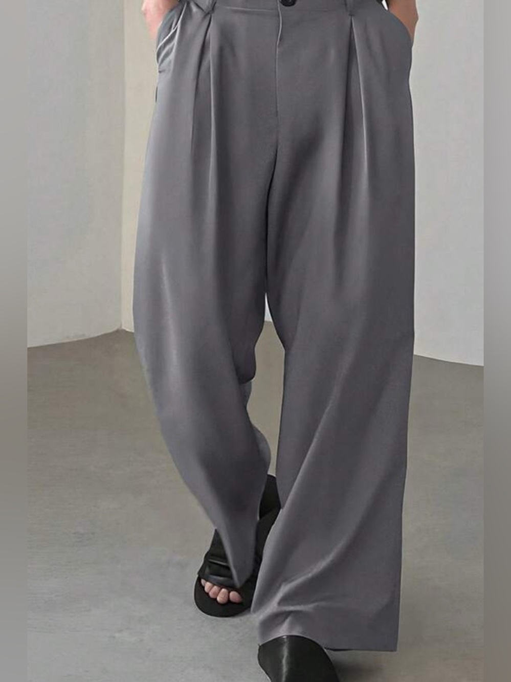 SHEIN Manfinity Wide-Leg Trousers